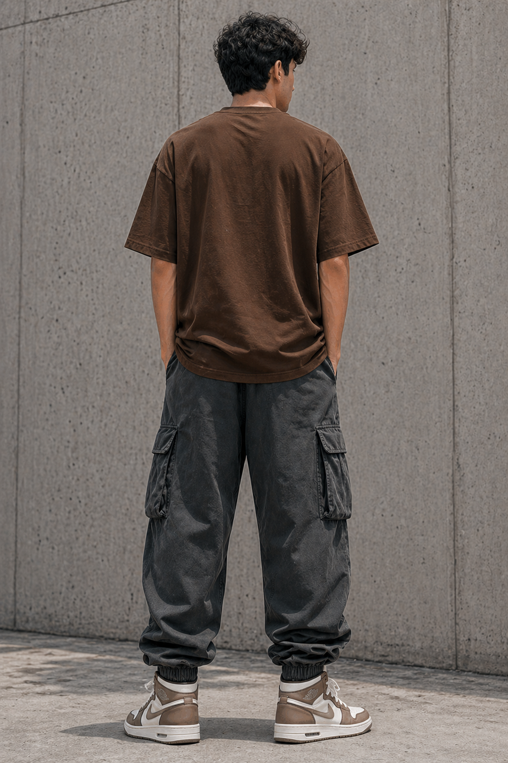 Tribal Mask Graphic Oversized T-Shirt