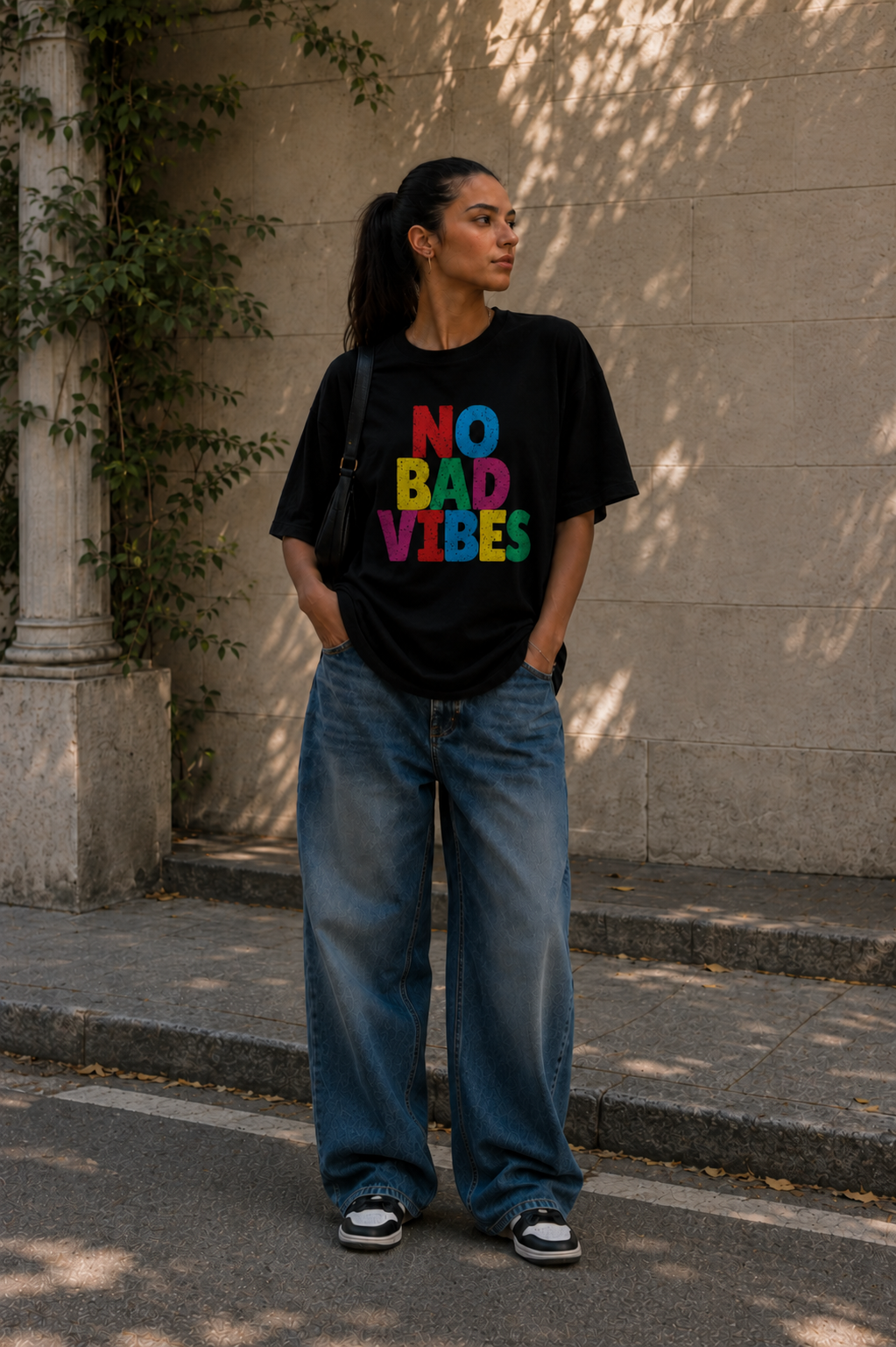 No Bad Vibes Oversized T-Shirt