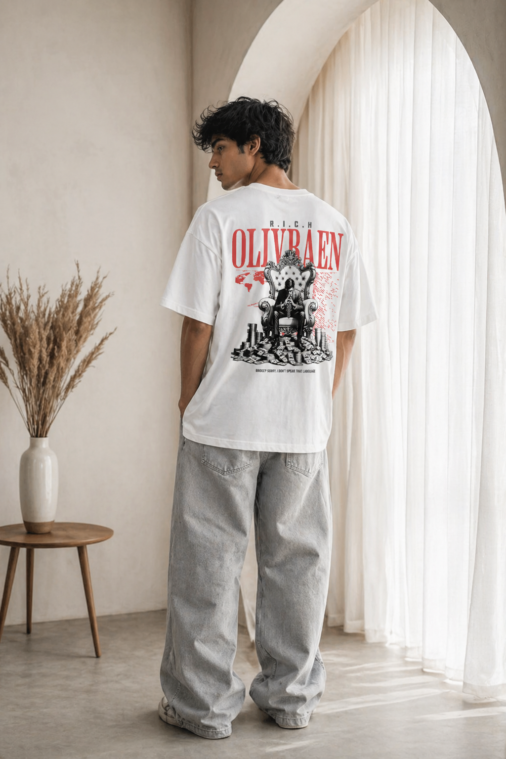Rich Olivraen Oversized T-Shirt