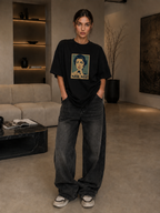 Shush! Graphic Oversized T-Shirt
