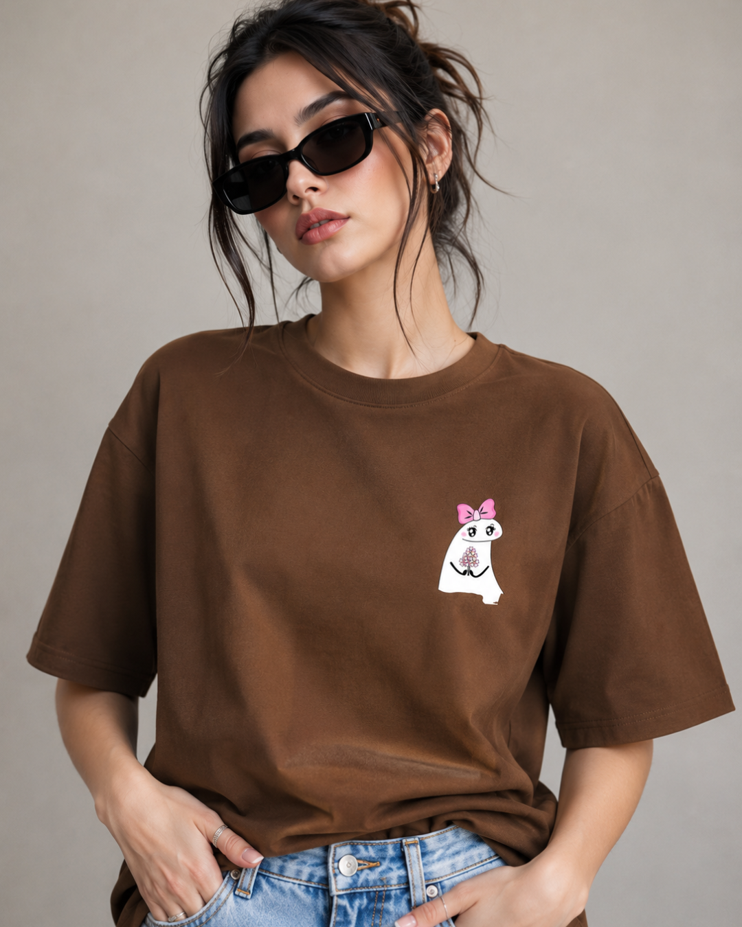 Kitty Bow Oversized T-Shirt