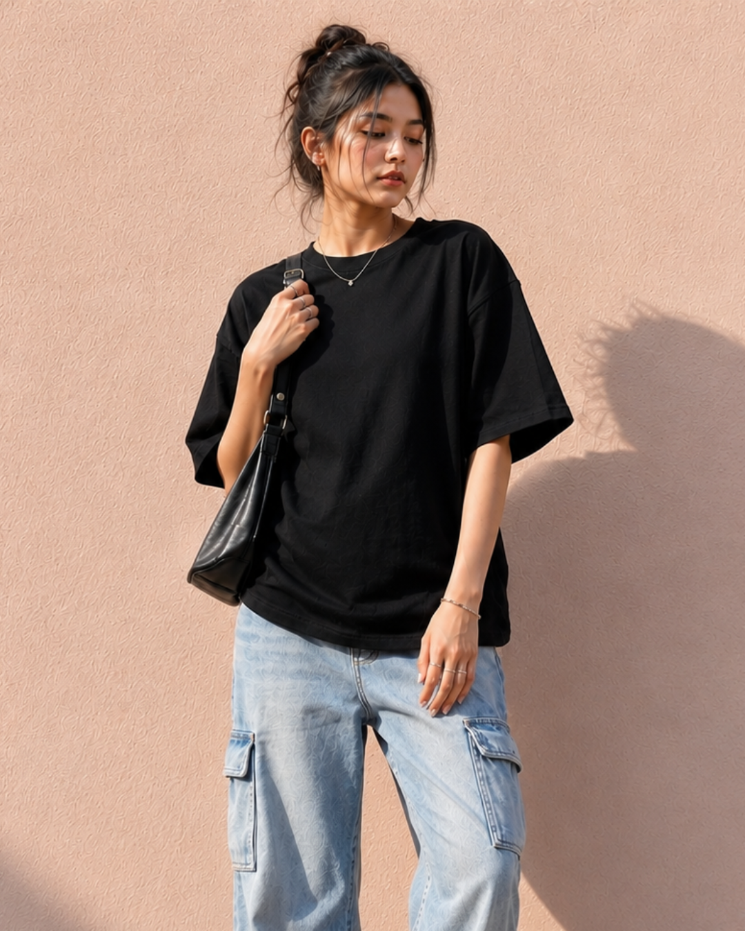 Core Black Oversized T-Shirt