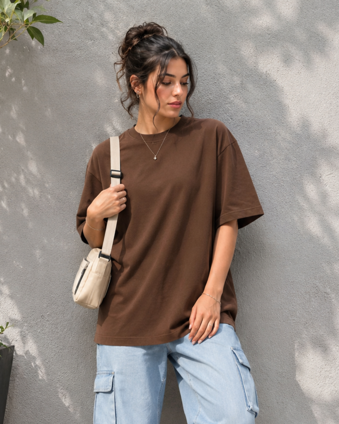 Brown Oversized T-Shirt