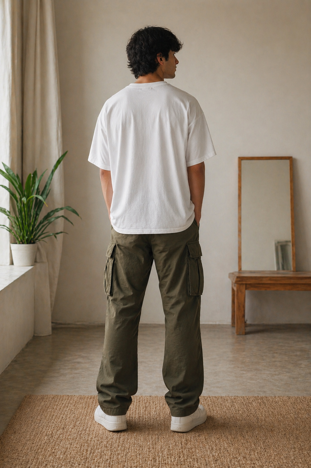 Minimal Heart Graphic Oversized T-Shirt