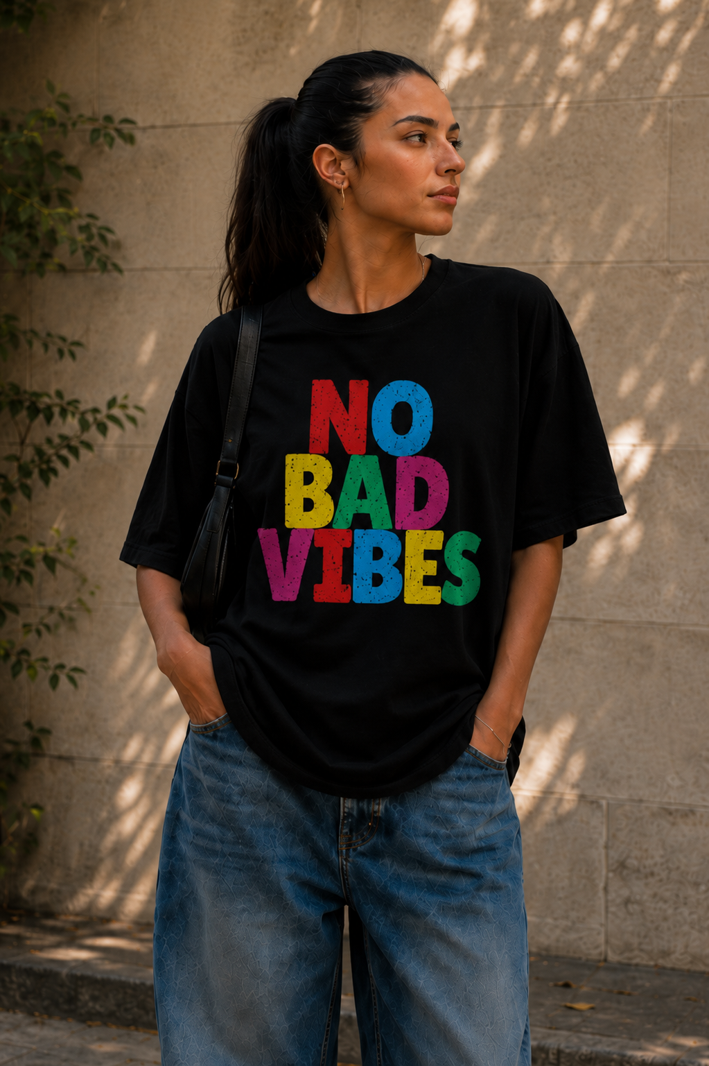 No Bad Vibes Oversized T-Shirt