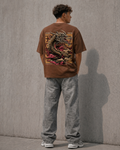 Dragon Print Oversized T-Shirt