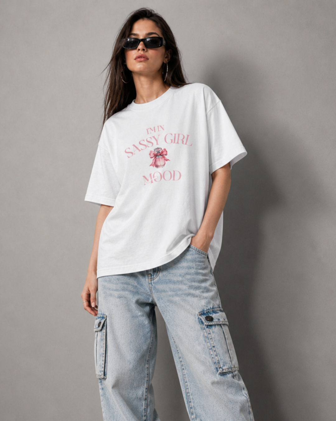 Sassy Girl Mood Oversized T-Shirt