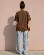 Cute Kitty Bow Oversized T-Shirt