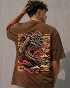 Dragon Print Oversized T-Shirt