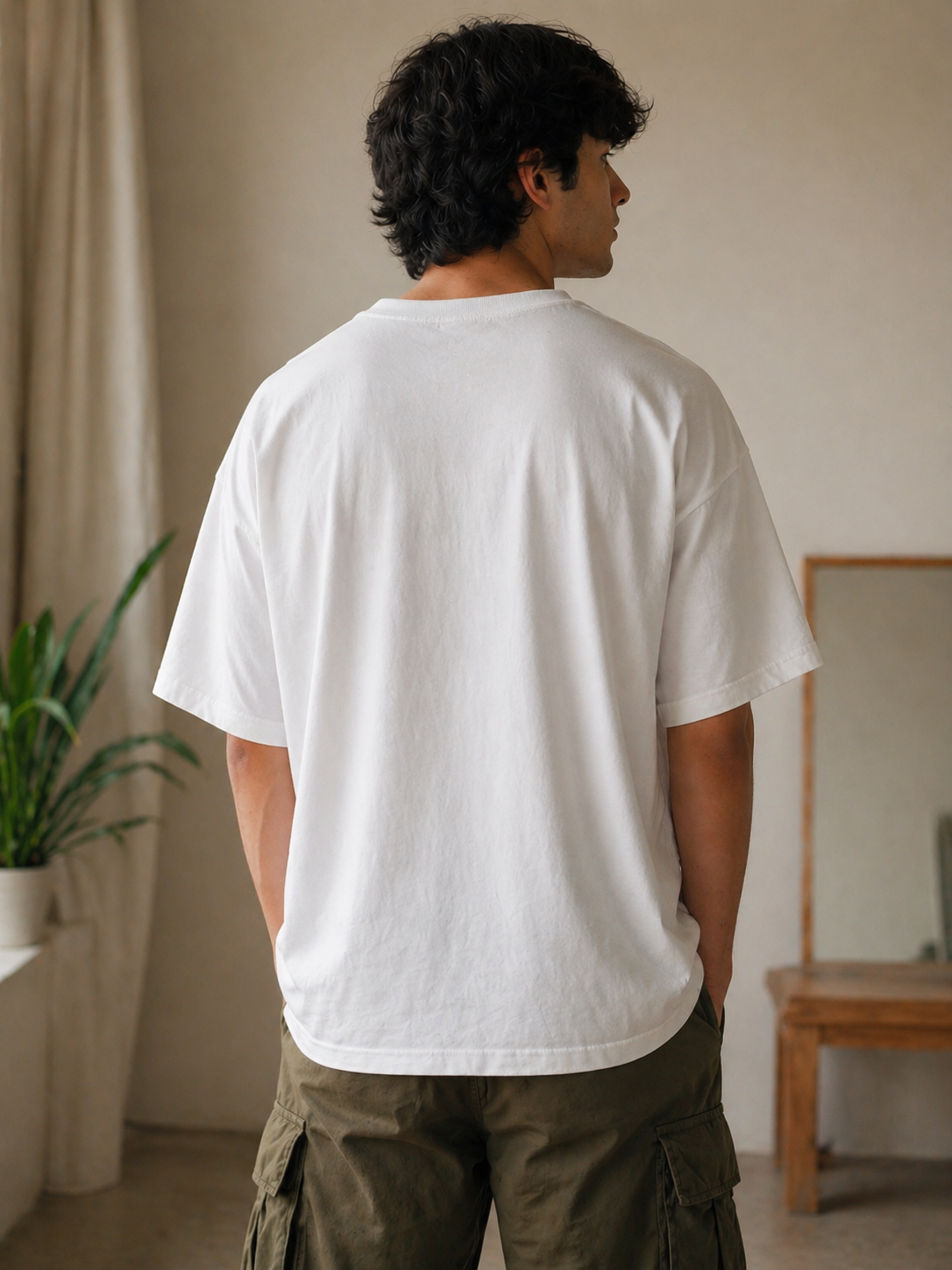 Minimal Heart Graphic Oversized T-Shirt