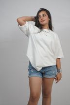 Scarlet Veil Oversized Tee
