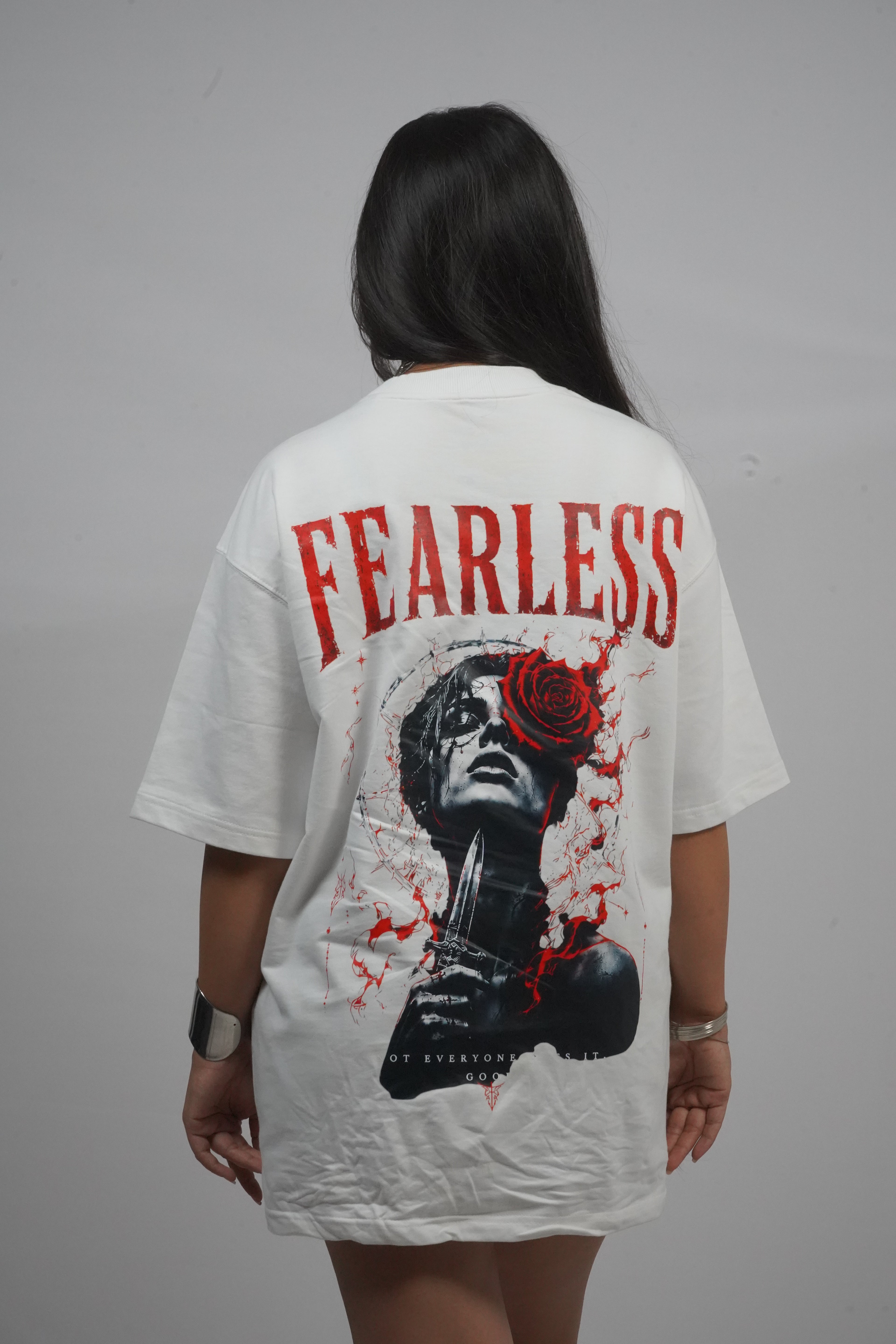 Scarlet Veil Oversized Tee