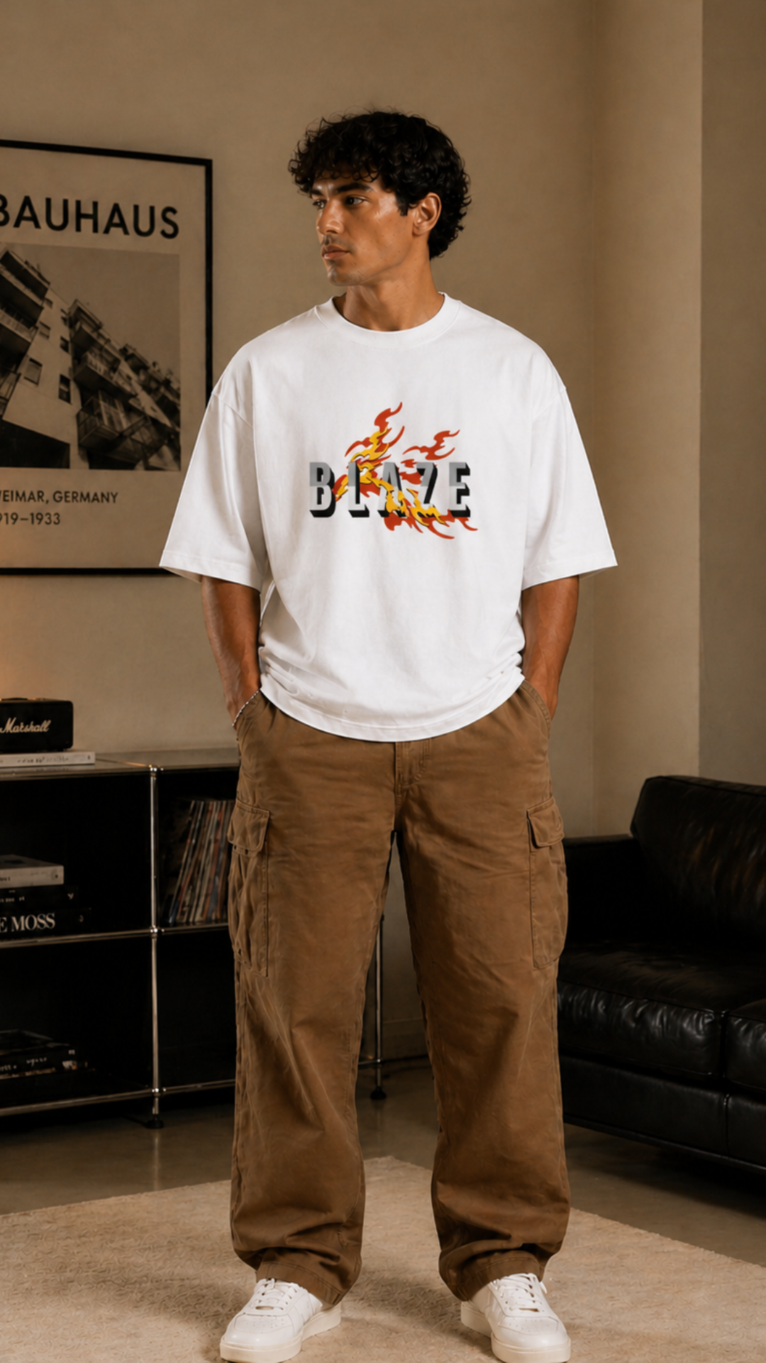 Blaze Flame Oversized T-Shirt