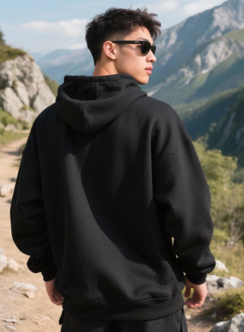 Men Hoodie black
