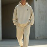 Men Co-ord set beige