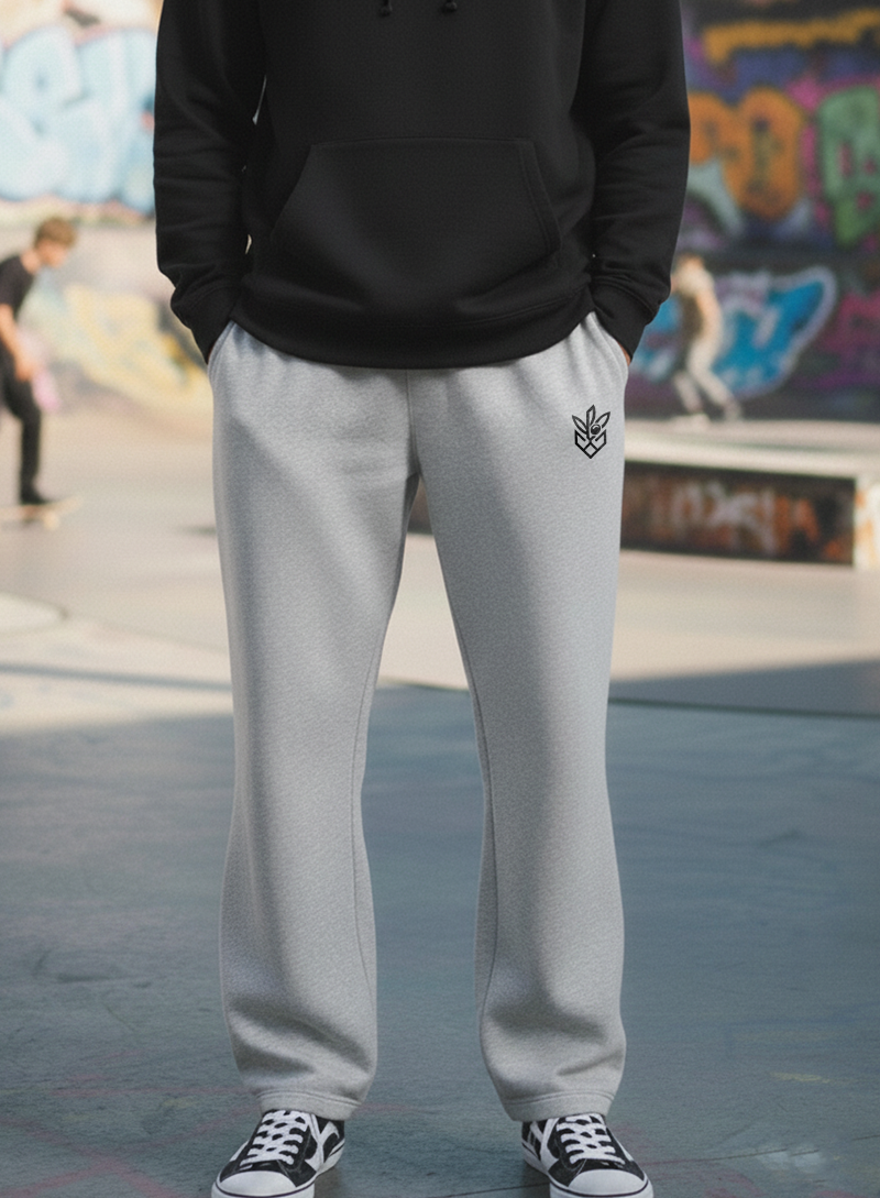 Light Grey Relaxed Fleece Joggers