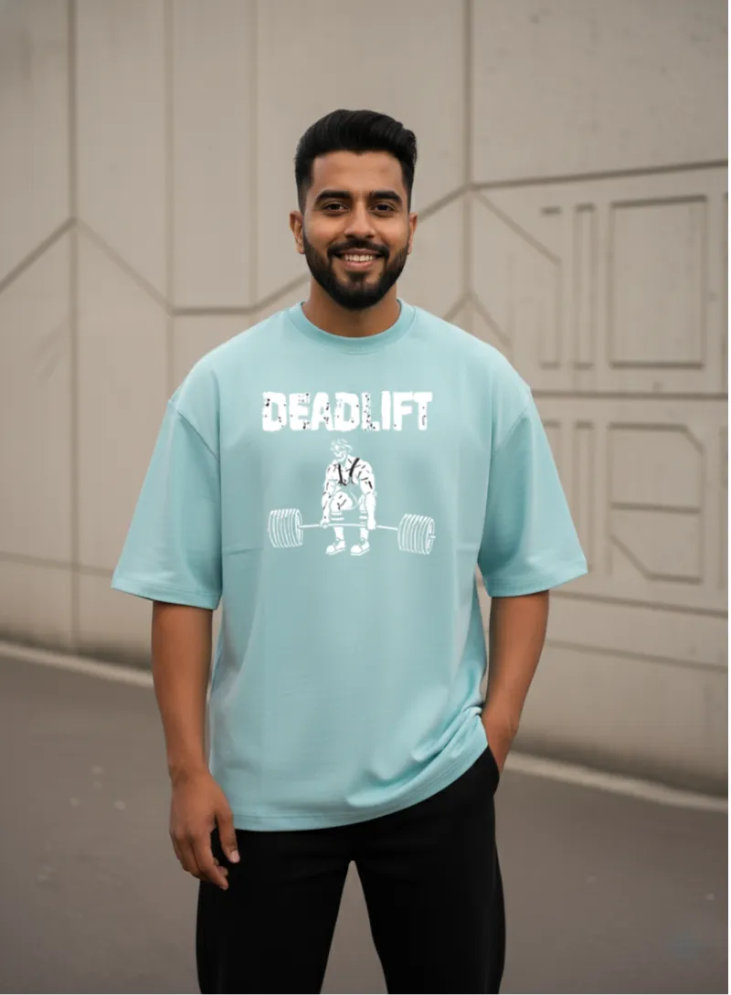 Aqua Rep Motivation Oversized T-shirt
