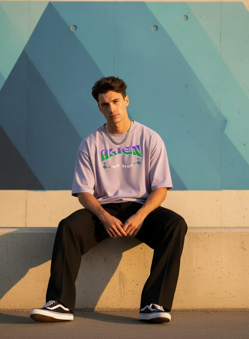 Street Swag Alien Drop-Shoulder T-shirt