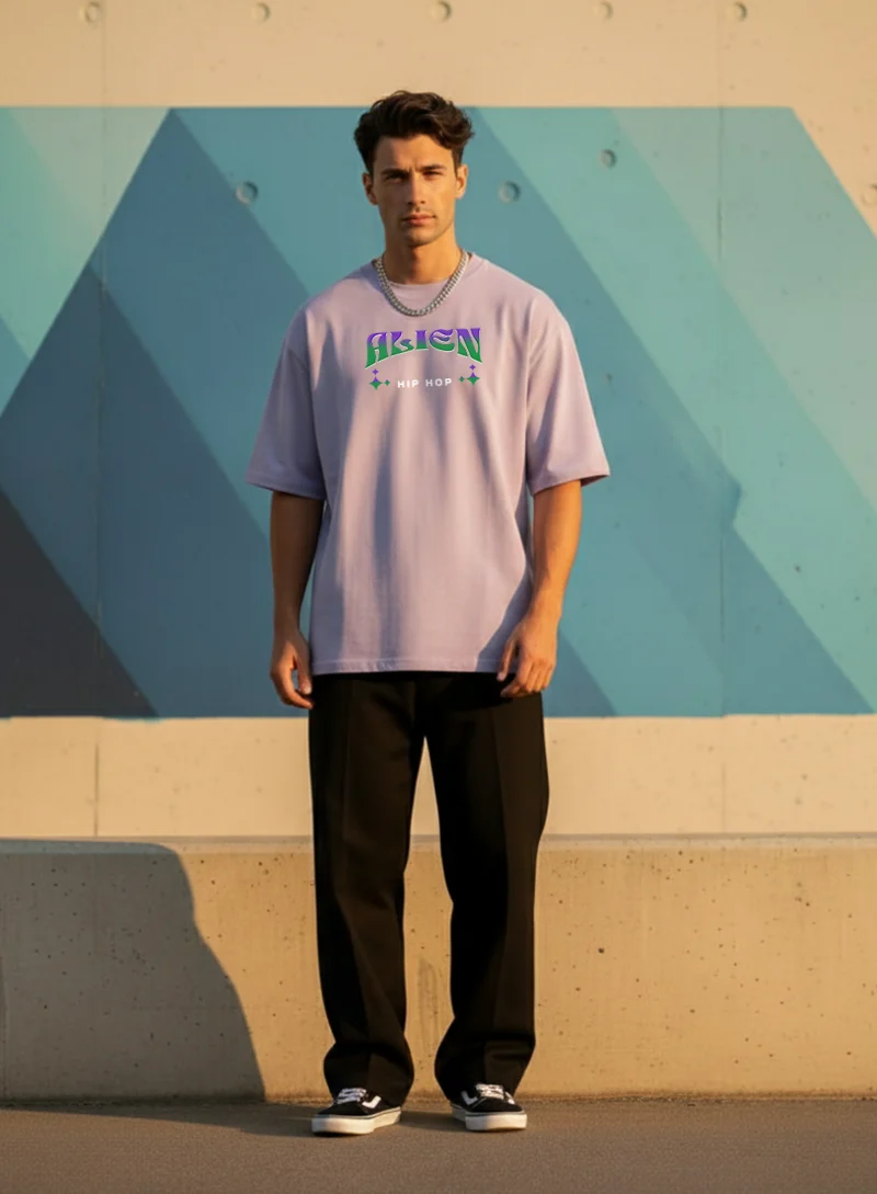 Street Swag Alien Drop-Shoulder T-shirt